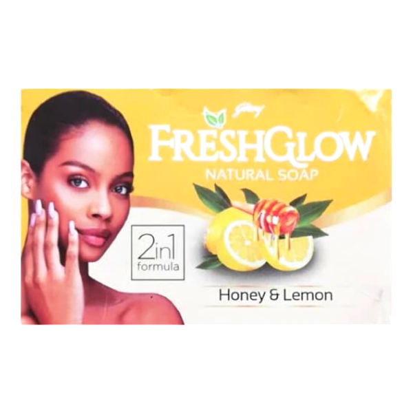 FRESHGLOW MOISTURISING BAR SOAP HONEY AND LEMON 140G