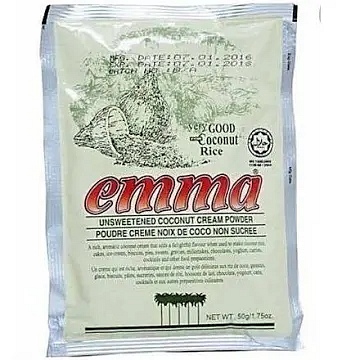 EMMA UNSWEETENED COCONUT CREAM POWDER 50G