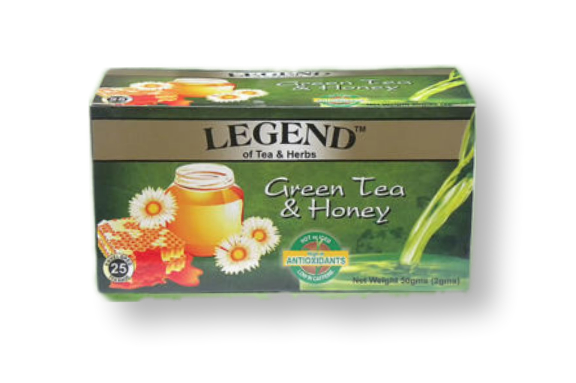 LEGENDS TEA & HERBS GREEN TEA & HONEY 100G