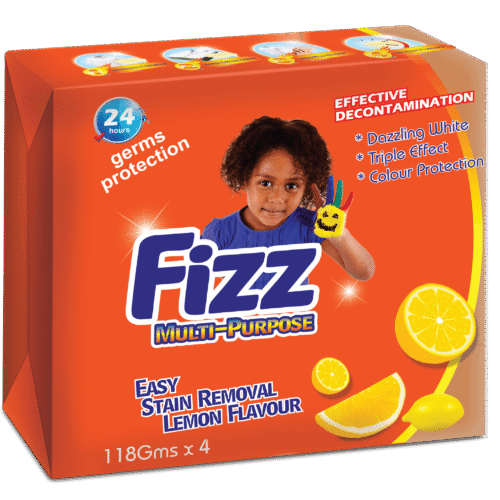 FIZZY MULTI-PURPOSE BAR SOAP 118G 4PC
