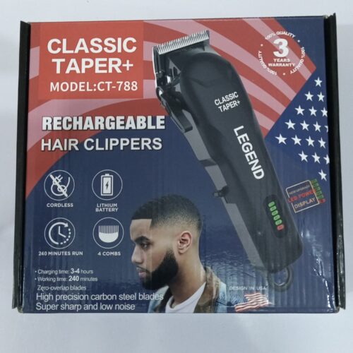 Classic Taper+ CT-788 rechargeable hair clipper