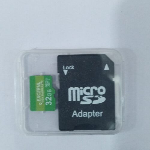 32GB Exceria Ultra microSD card with an adapter.