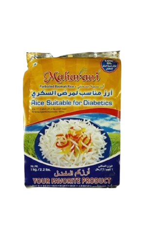 Maharani parboiled basmati rice suitable for diabetic 1KG